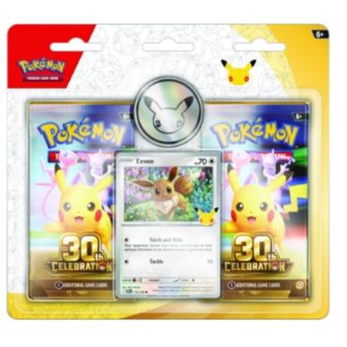 Pokémon – Célébration du 30e anniversaire – 2 boosters promotionnels (Évoli) – EN